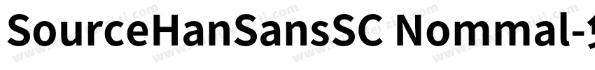 SourceHanSansSC Nommal字体转换